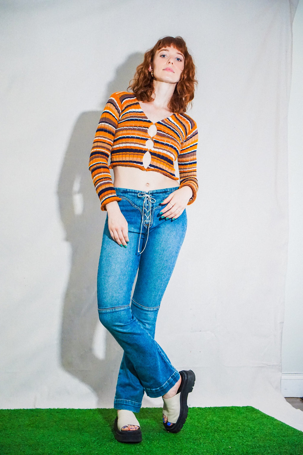 CROP CLASP CARDIGAN