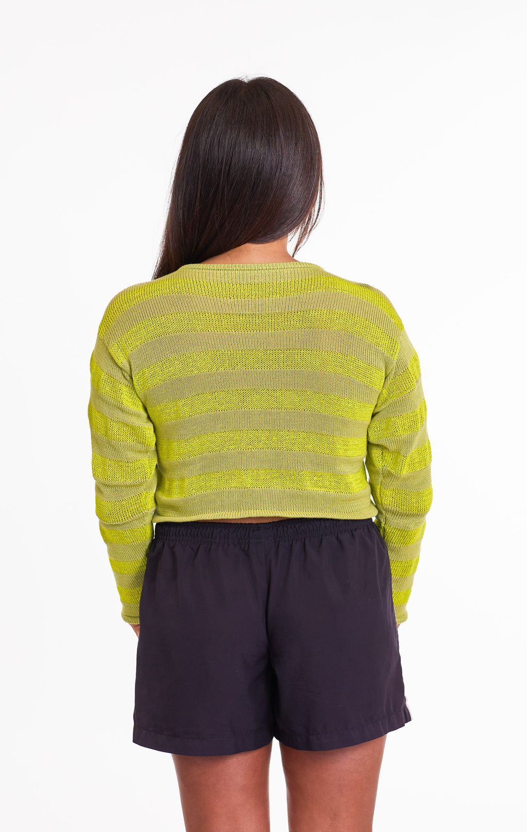 CROPPED PULLOVER - LIME