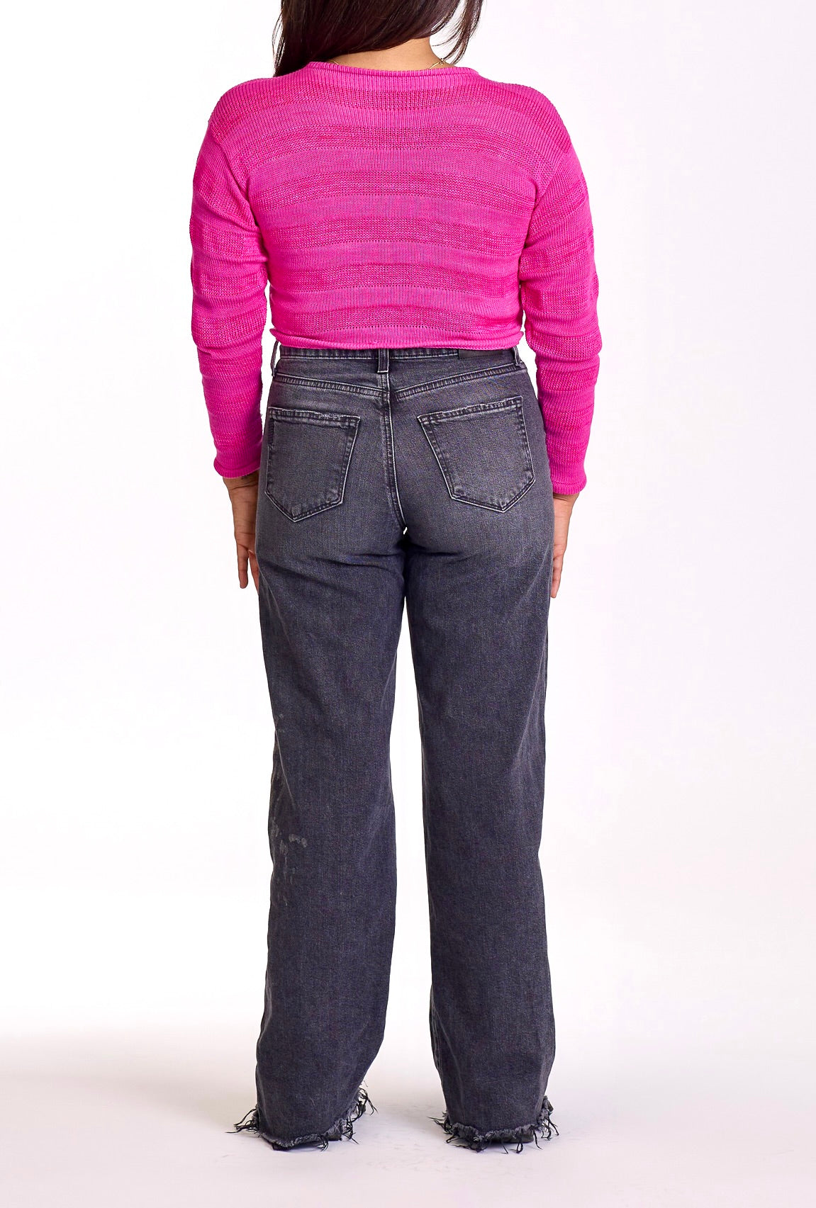 CROPPED PULLOVER - PINK