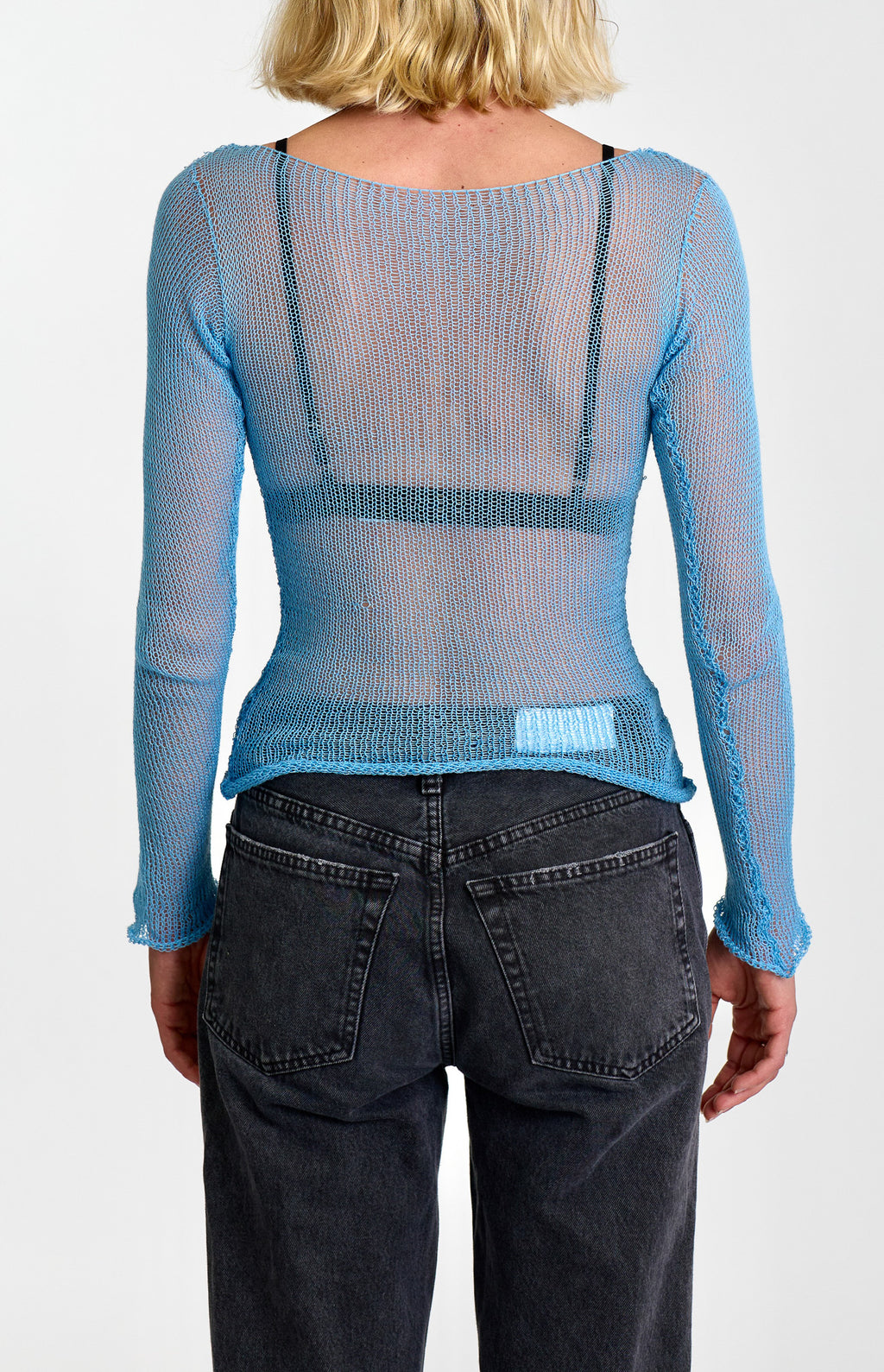 SHEER CARDIGAN - BLUE