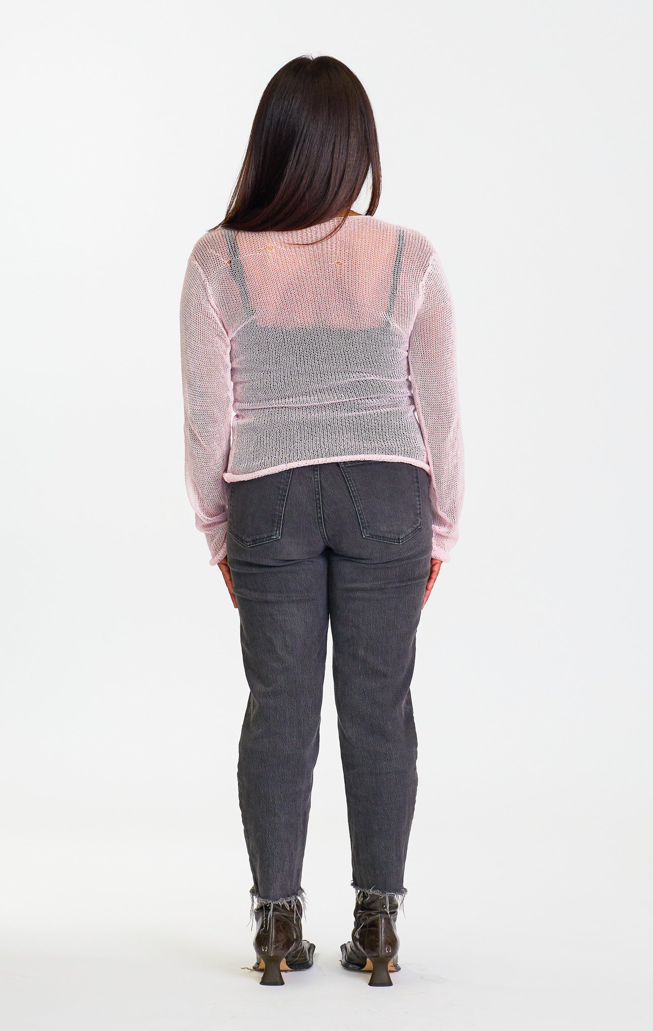 SHEER CARDIGAN - PINK