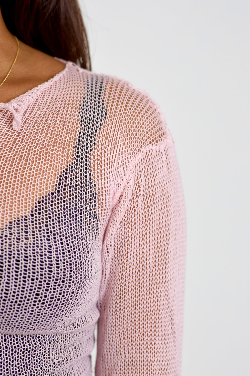 SHEER CARDIGAN - PINK