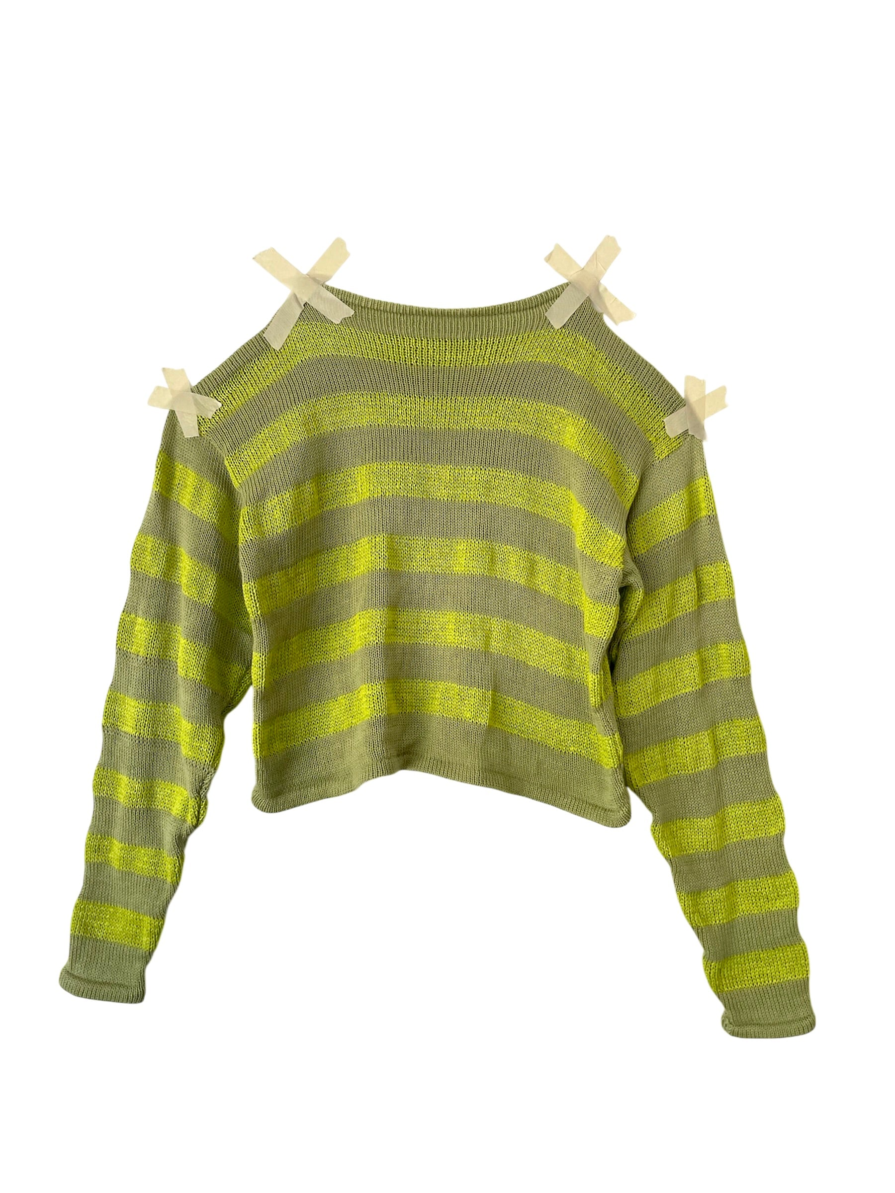 CROPPED PULLOVER - LIME