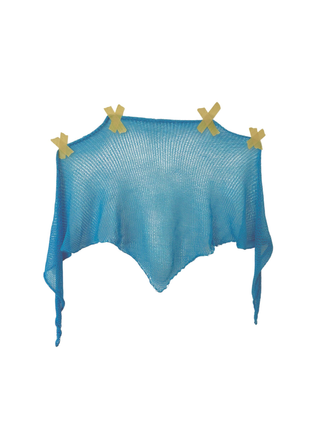 SHEER HEAD SCARF - BLUE