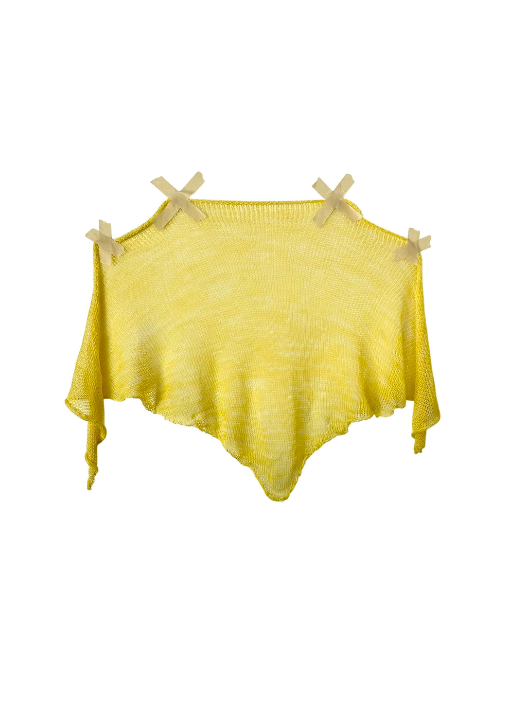 SHEER HEAD SCARF - YELLOW