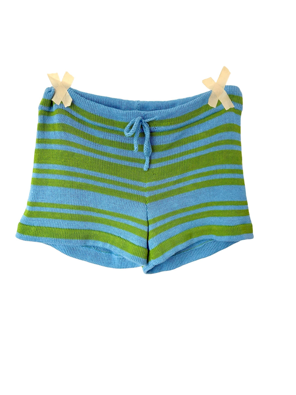 KNIT SHORTS - BLUE