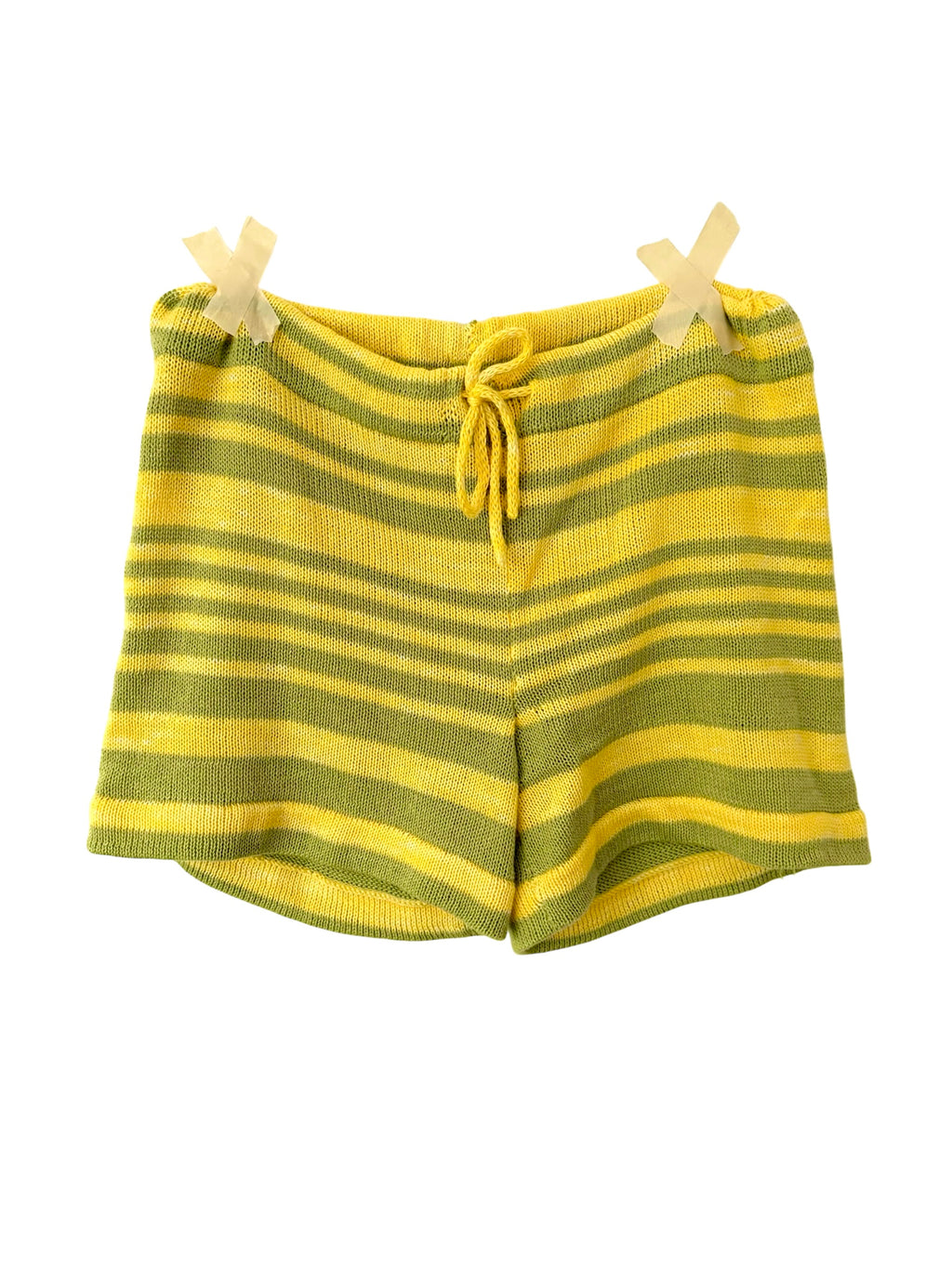 KNIT SHORTS - YELLOW
