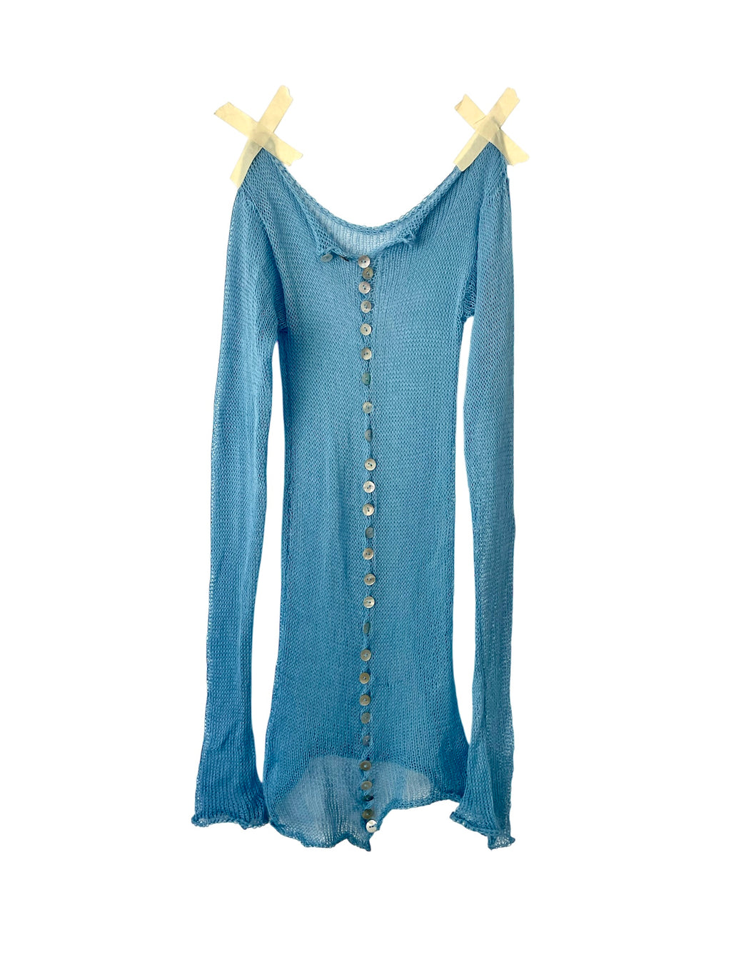 SHEER CARDIGAN - BLUE