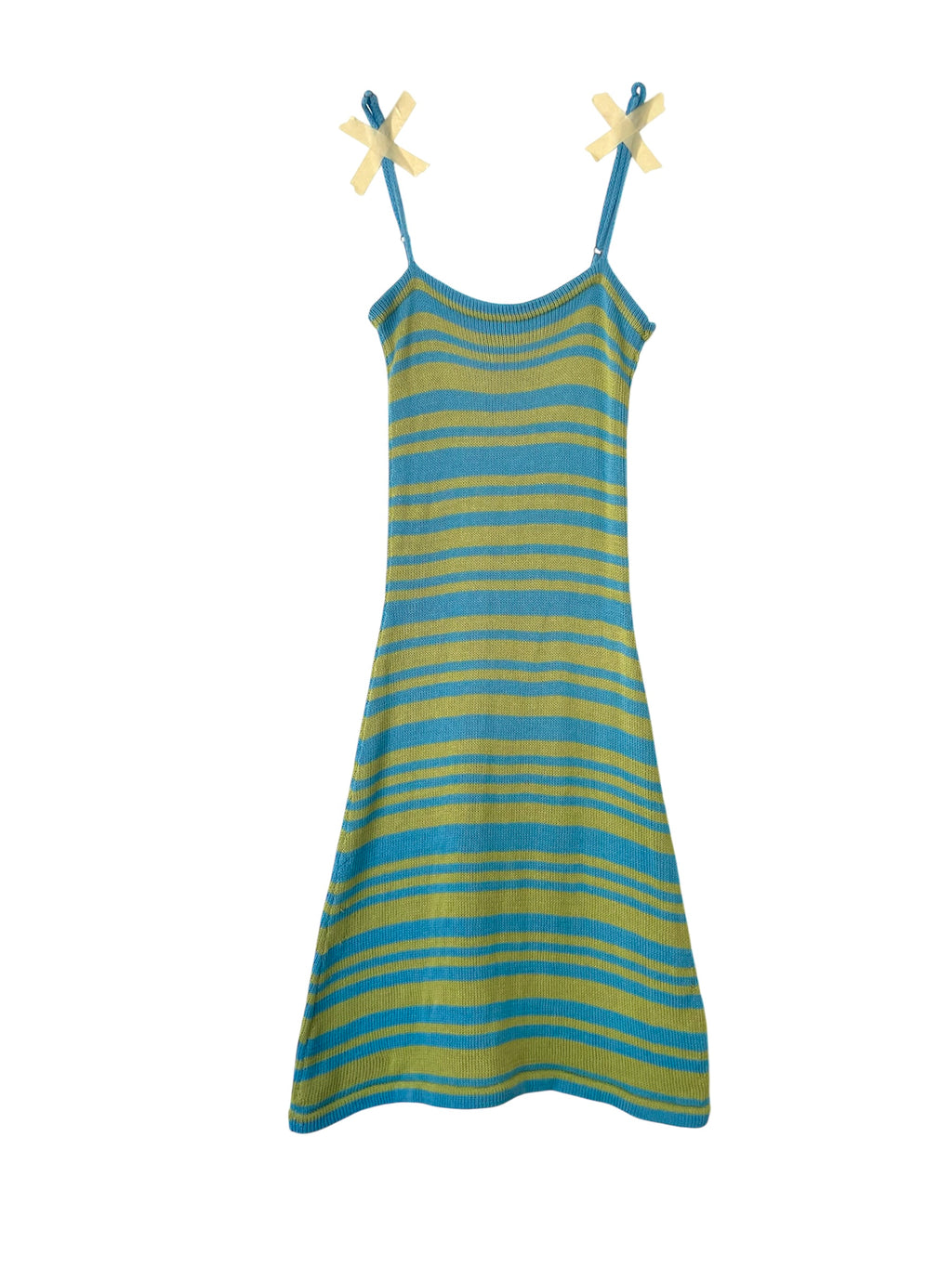 SPAGHETTI STRAP DRESS - BLUE