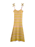 SPAGHETTI STRAP DRESS - YELLOW